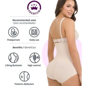 Slimming Strapless Thermal Body Shaper - Moldeador de Cuerpo Térmico sin Tirantes