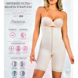Legs and Tummy Control Full Body Shaper - Faja de Cuerpo Completo para el Control de Piernas y Abdomen