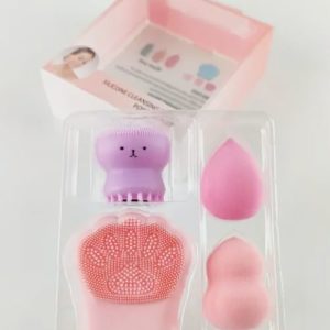 Silicone Cleansing Brush Powder Puff