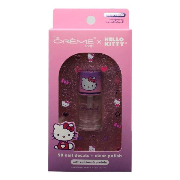 Hello Kitty 50 Nail Decals + Clear Polish