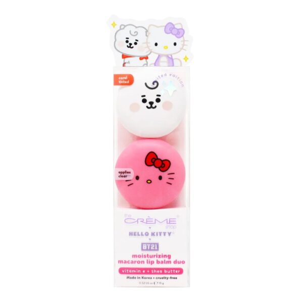 Hello Kitty & BT21 Moisturizing Macaron Lip Balm Duo